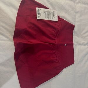 Lululemon Athletica High-Rise Skirt in Vibrant Red